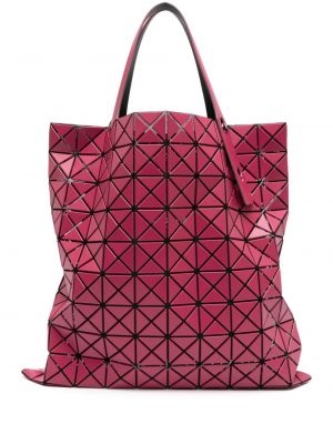 Geantă shopper cu imprimeu geometric Bao Bao Issey Miyake roz