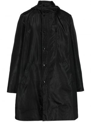 Αντιανεμικό μπουφάν με κουκούλα με σχέδιο Marine Serre μαύρο