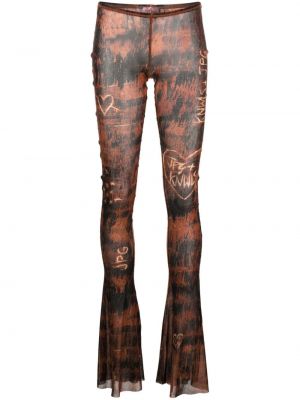 Leggings transparente Jean Paul Gaultier maro