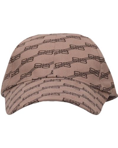 Medvilninis kepurė su snapeliu Balenciaga smėlinė