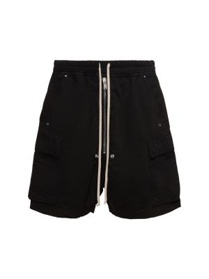 Pantalones cortos de algodón Rick Owens Drkshdw negro