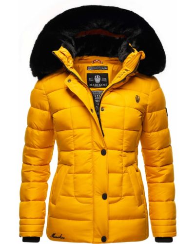 Palton de iarna Marikoo galben