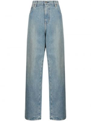 Bavlnené džínsy s rovným strihom Junya Watanabe modrá
