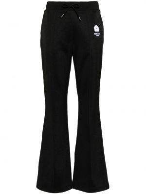 Спортни панталони на цветя Kenzo черно