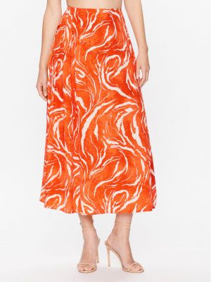 Suknja Selected Femme narančasta