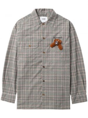 Chemise en coton à carreaux Doublet gris