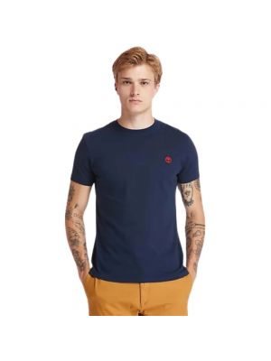 T-shirt mit rundem ausschnitt Timberland blau