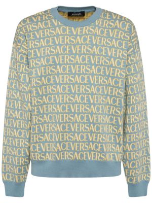 Памучен пуловер Versace