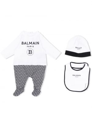 Printti puskuri tytöille Balmain Kids valkoinen