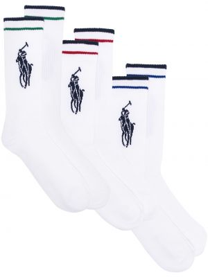 Socken mit stickerei Polo Ralph Lauren weiß