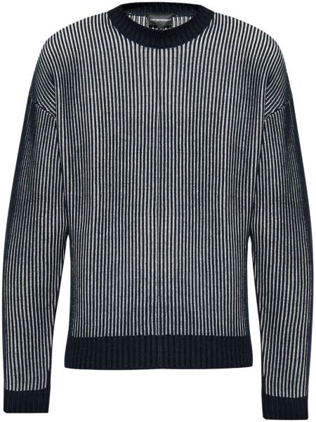 Stribet sweatshirt Emporio Armani sort