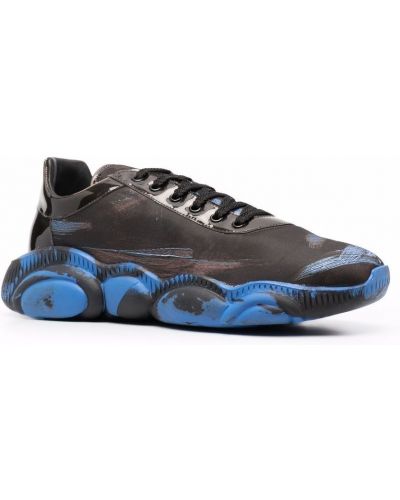 Zapatillas con estampado abstracto Moschino azul