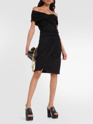 Платье мини из джерси Diane Von Furstenberg черное