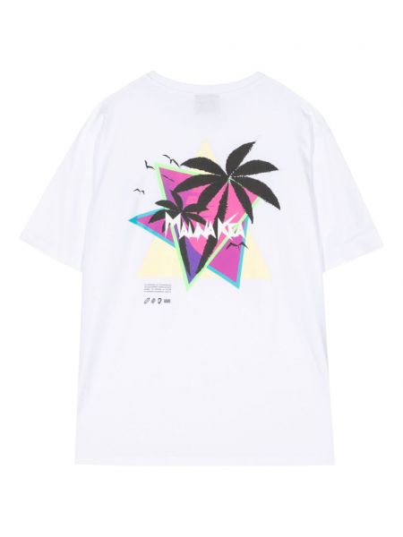 T-shirt en coton Mauna Kea blanc
