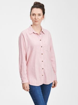 Flanel oversized srajca Gap roza