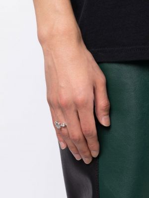 Prsten se srdcovým vzorem Natasha Zinko stříbrný