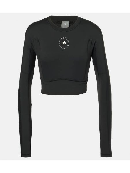 Crop top Adidas By Stella Mccartney svart