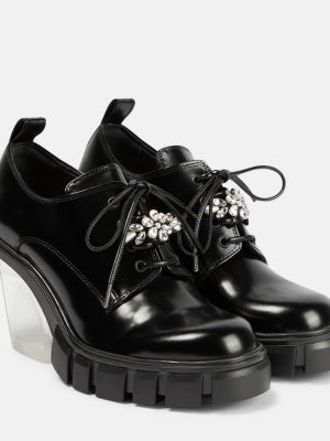 Zapatos derby de cuero Simone Rocha negro