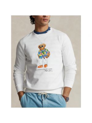 Sweatshirt mit rundhalsausschnitt Ralph Lauren weiß