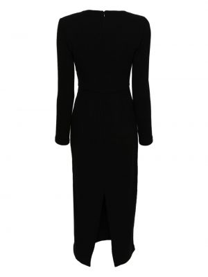 Sukienka midi wełniana Roland Mouret czarna