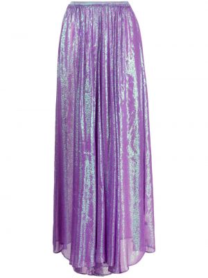 Priehľadná dlhá sukňa Forte Forte fialová