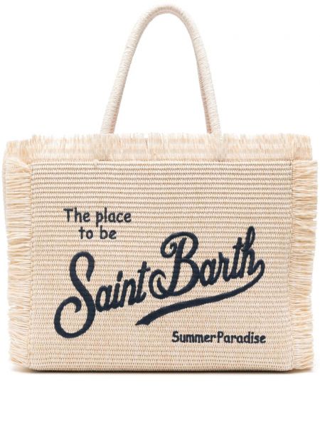 Shopper handtasche Mc2 Saint Barth beige
