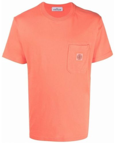 T-shirt Stone Island, pomarańczowy