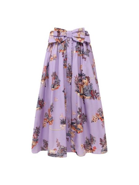 Хлопковая юбка Vivetta, фиолетовая
