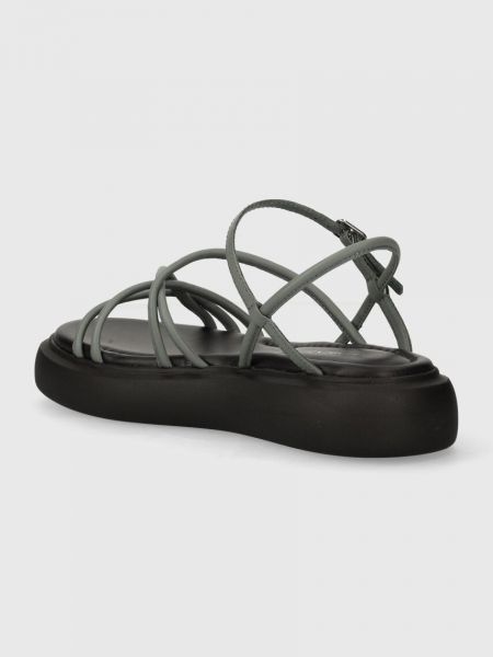 Kožené sandály na platformě Vagabond Shoemakers šedé