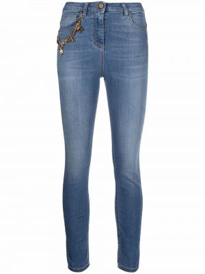 Skinny fit-jeans Elisabetta Franchi blå