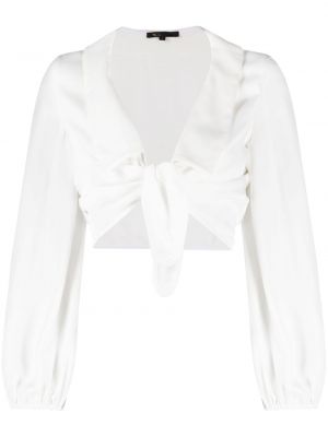 Памучна блуза Maje бяло