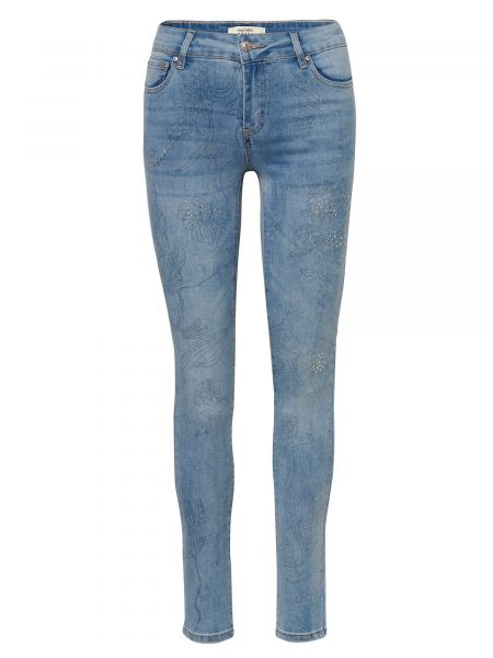 Priehľadné skinny fit džínsy Koroshi modrá