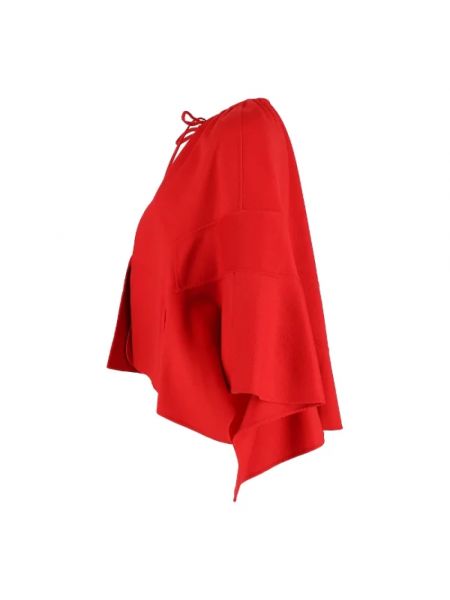 Top de lana retro Valentino Vintage rojo