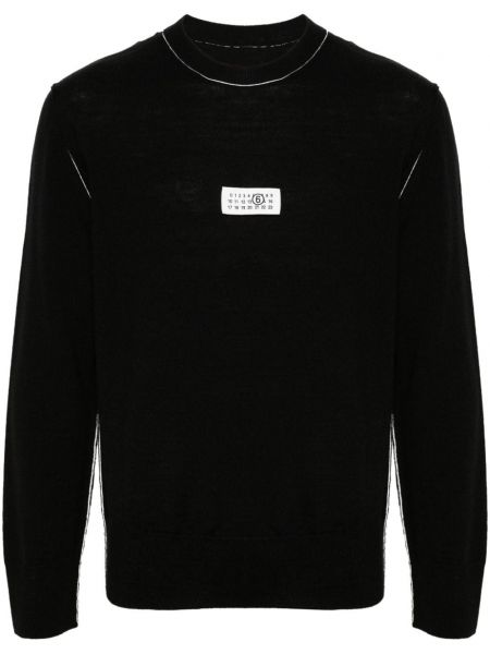 Dugi džemper Mm6 Maison Margiela crna
