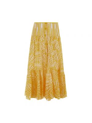 Długa spódnica Charo Ruiz Ibiza, żółty