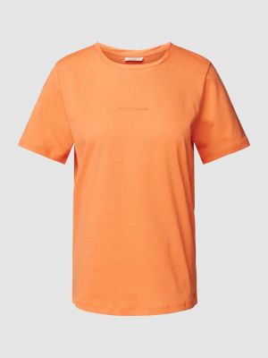 Koszulka w jednolitym kolorze Marc O'polo Denim pomarańczowa