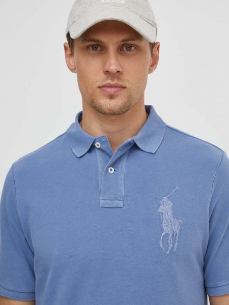 Pamut pólóing Polo Ralph Lauren kék