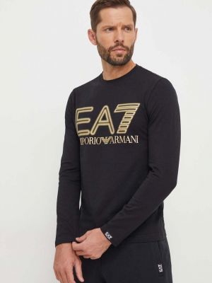 Majica dugih rukava Ea7 Emporio Armani crna