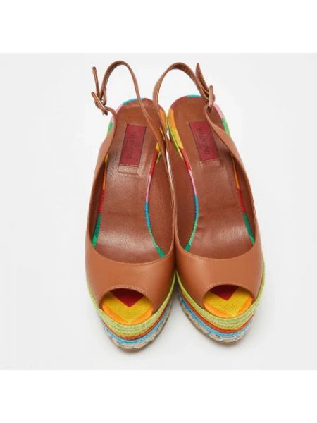 Sandalias de cuero retro Valentino Vintage