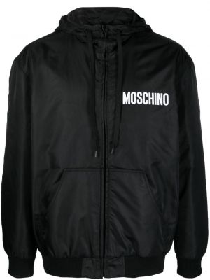 Bunda s kapucí Moschino černá