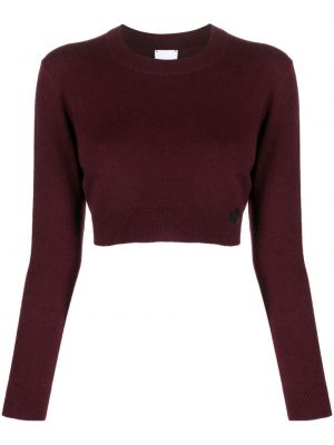 Pull col rond Patou rouge