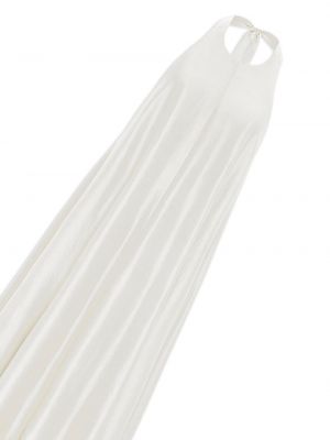 Jedwabna sukienka koktajlowa Azeeza biała