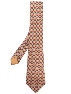 Cravatta con stampa Hermès