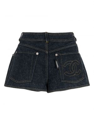 Shorts en jean Chanel Pre-owned bleu