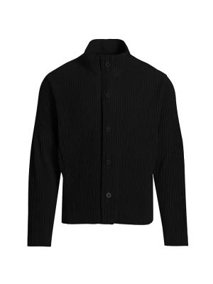 Плиссированная куртка Homme Plissé Issey Miyake черная