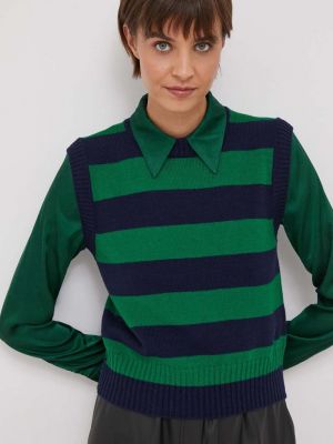 Vlněná vesta United Colors Of Benetton zelená