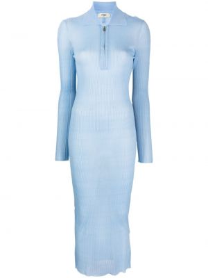 Прозрачна миди рокля Fendi