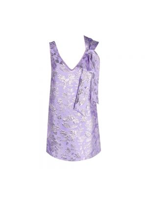 Mini robe avec manches courtes P.a.r.o.s.h. violet