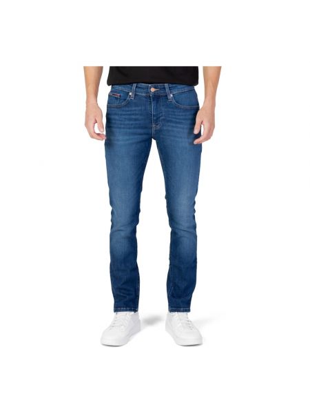 Einfarbige skinny jeans mit reißverschluss Tommy Jeans blau