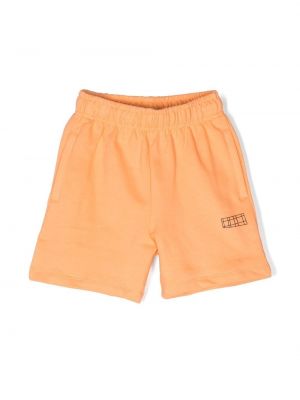 Pantaloncini con stampa Molo arancione